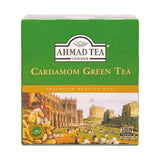 Cardamom Green Tea 100 Tagged Teabags - Front of box