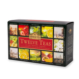 Twelve Teas Collection of 12 Black, Fruit & Green Teas - 60 Teabags