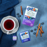 Ahmad Tea Blueberry & Cinnamon Infusion - Birds eye view