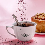 Ahmad Tea Porcelain White Teacup & Saucer