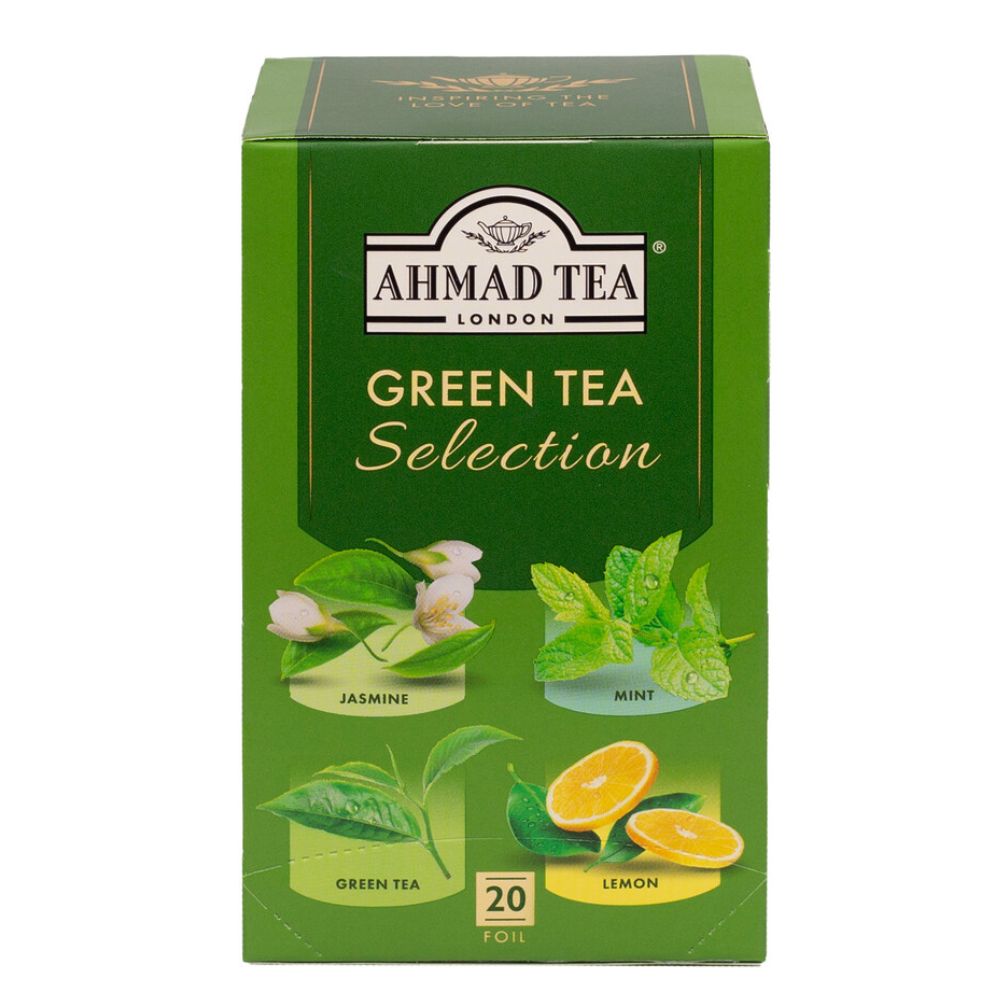 Green Tea Gift Set | 4 Green Tea Selection Teabags | Ahmad Tea