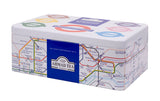Ahmad Tea London Underground TFL Caddy with Black & Green Teas  60 Teabags - Caddy on a side