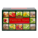 Twelve Teas Collection of 12 Black, Fruit & Green Teas - 60 Teabags