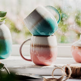 Sass & Belle Dip Glazed Ombre Pink Mug