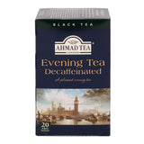 Ahmad Tea Evening Tea Decaffeinated 20 Teabags - Front of box