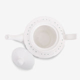 Ahmad Tea Porcelain White Teapot in Large - Teapot without lid from top
