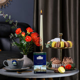 Ahmad Tea Evening Tea Decaffeinated 20 Teabags - box on the Afternoon Tea table