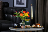 Ahmad Tea  English Tea No. 1 20 Teabags - Box and a hot cup of tea on the table