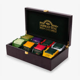 Teakeeper with Tea - Side angle of open box with envelopes
