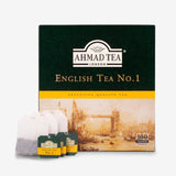 Ahmad Tea English Tea No. 1 100 Tagged Teabags - Box and teabags