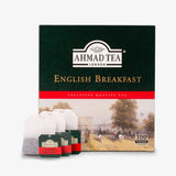 Ahmad Tea English Breakfast 100 Tagged Teabags - Box and teabags