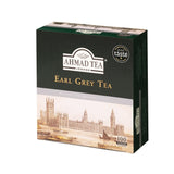 Ahmad Tea Earl Grey Tea 100 Teabags - Side angle of box