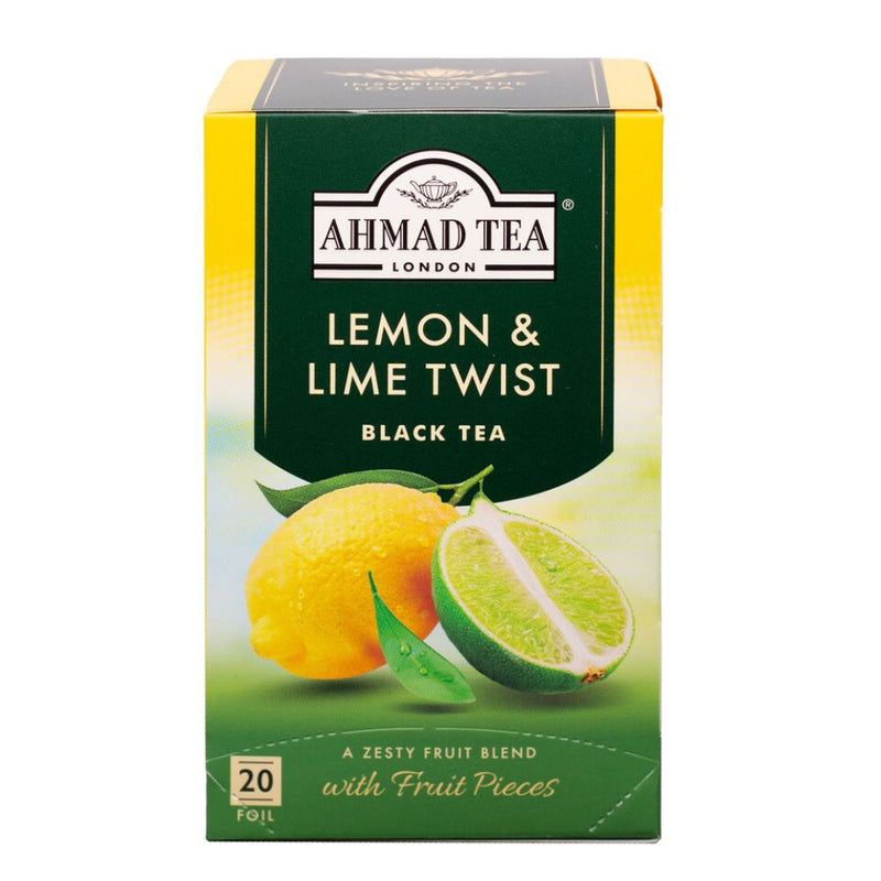 Lemon & Lime Twist Fruit Black Tea - Teabags