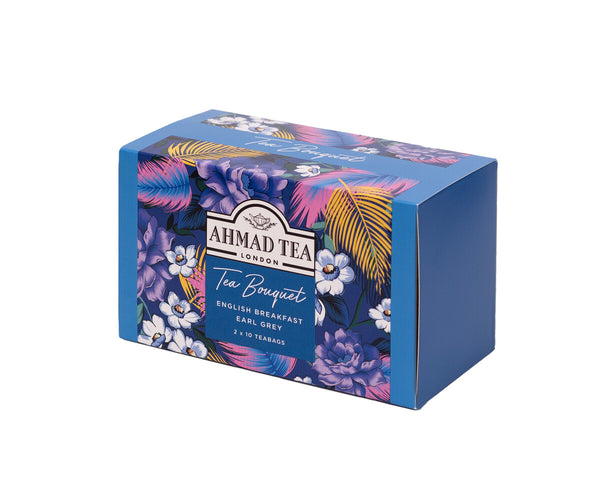 Ahmad Tea Tea Bouquet Selection Pack - 20 Teabags Side of Box