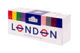 Ahmad Tea London Underground TFL Selection Pack with Black Teas 30 Teabags - Side of the box