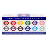 Ahmad Tea London Underground TFL Selection Pack with Black Teas 30 Teabags - Back of the box