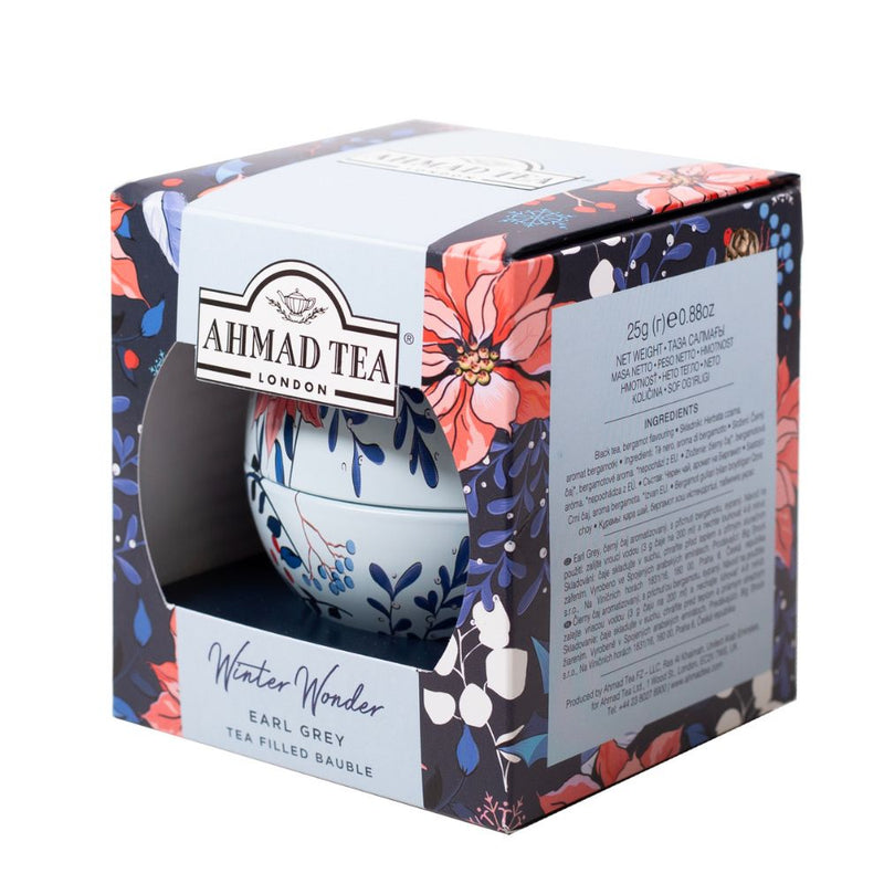 Winter Wonder Christmas Tea Bauble - 25g Loose Earl Grey Tea