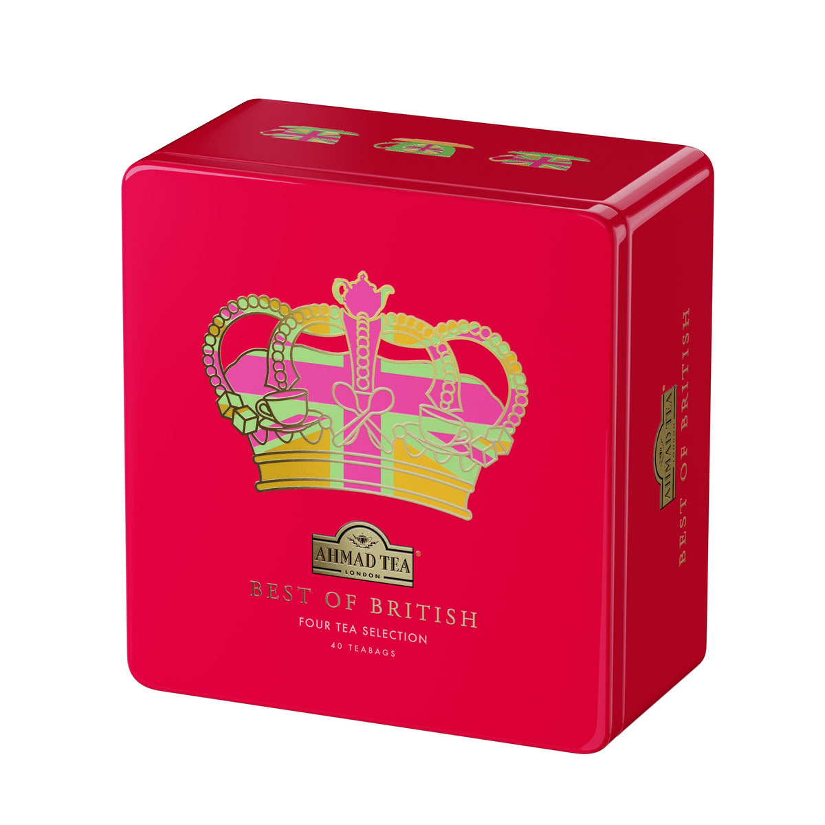 Best of British Crown Pink Selection Caddy - 40 Teabags