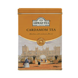 Ahmad Tea Cardamom 500g Caddy Loose Leaf Tea - Front of Caddy