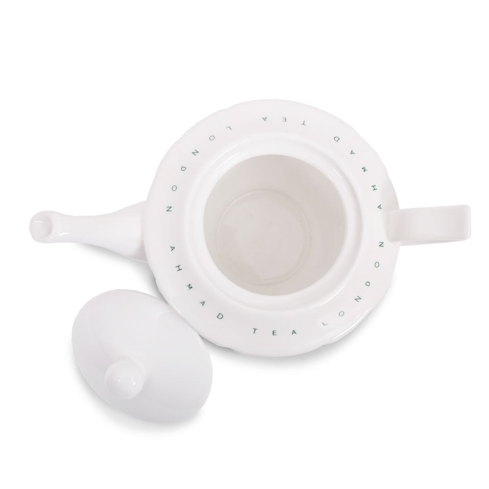 Ahmad Tea Porcelain White Teapot