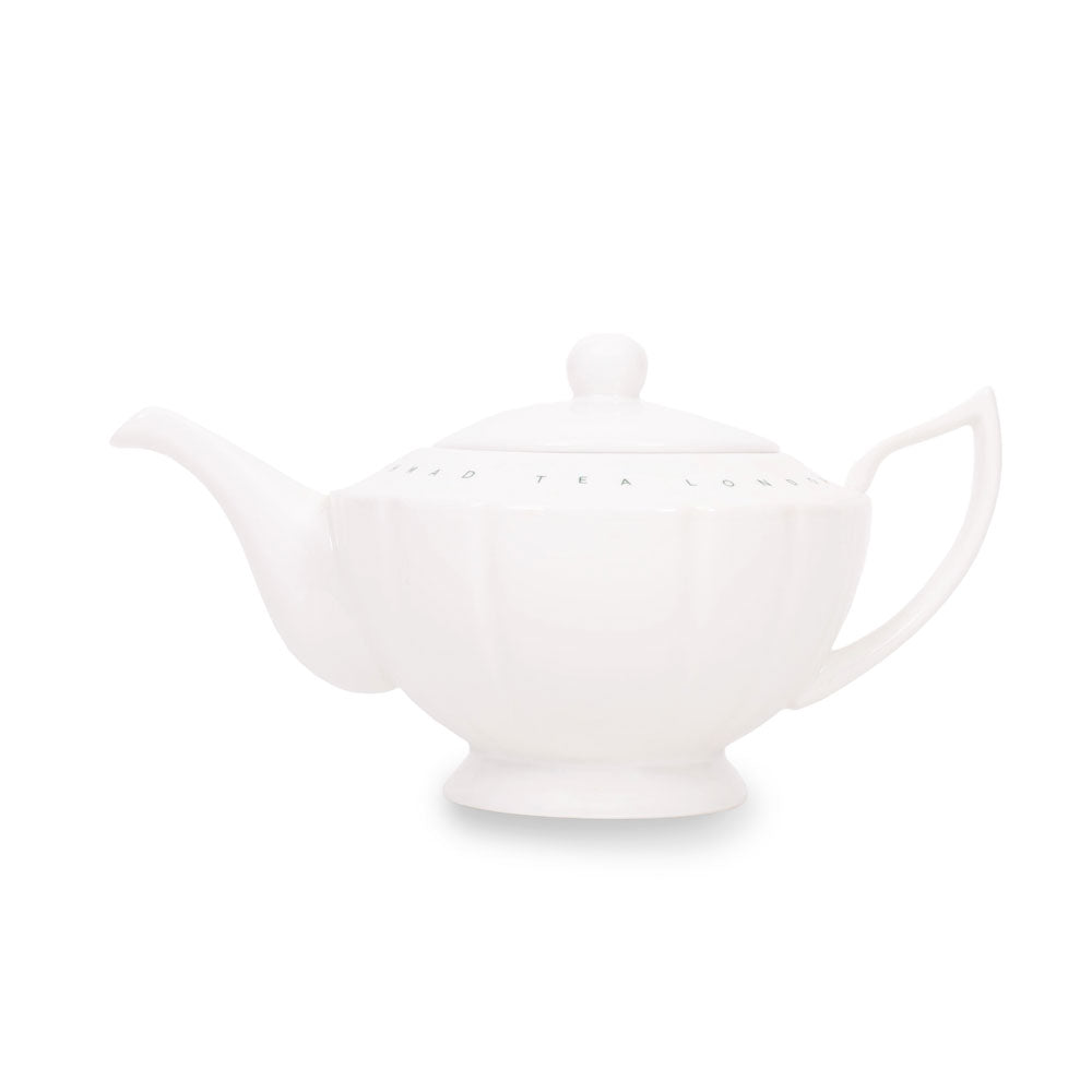 Ahmad Tea Porcelain White Teapot