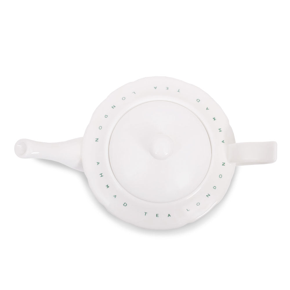 Ahmad Tea Porcelain White Teapot