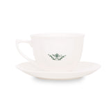 Ahmad Tea Porcelain White Teacup & Saucer