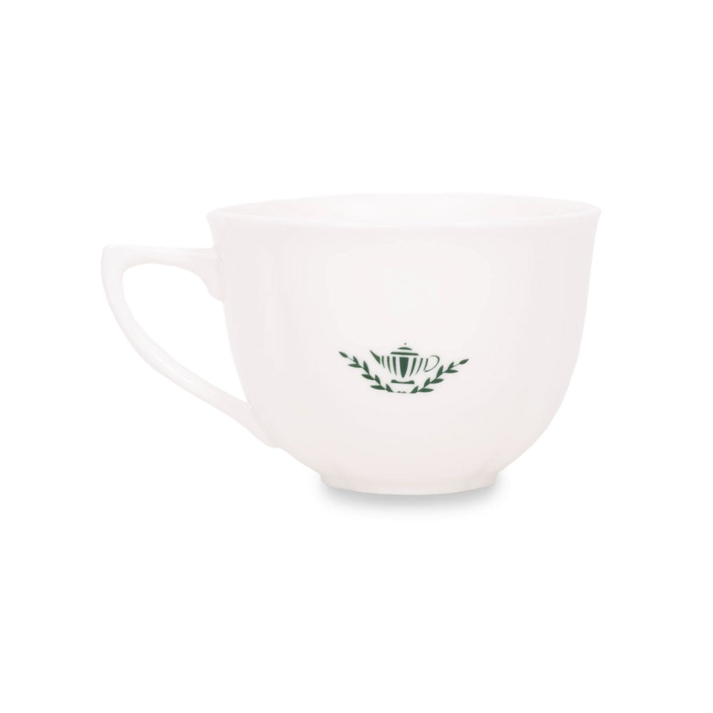 Ahmad Tea Porcelain White Teacup & Saucer