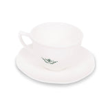 Ahmad Tea Porcelain White Teacup & Saucer