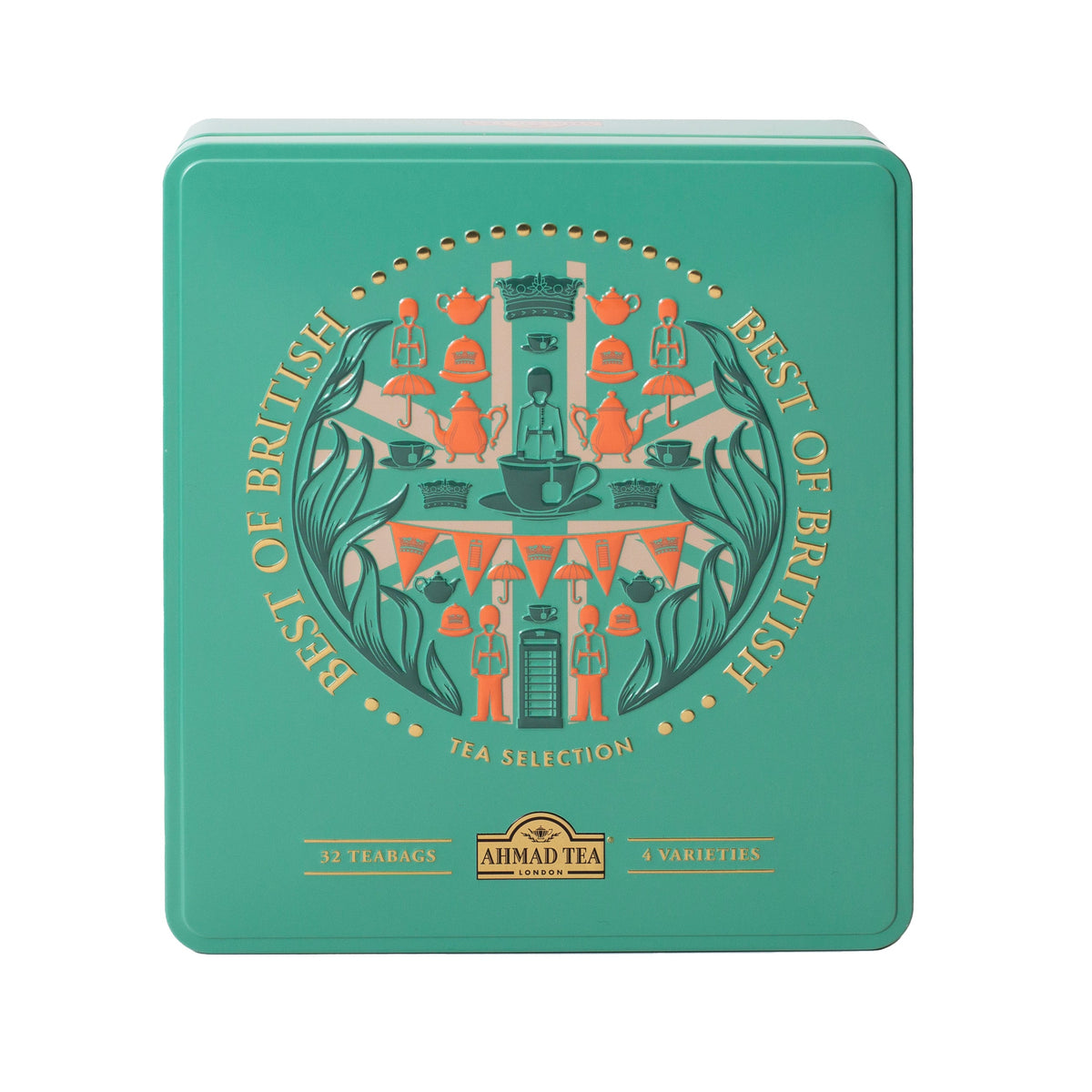 Best of British Selection Caddy – Green Crest 32 Teabags