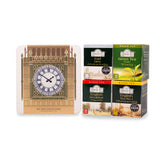 Big Ben Collection Caddy with 4 Black & Green Teas - 40 Teabags (Available in 3 Colours)