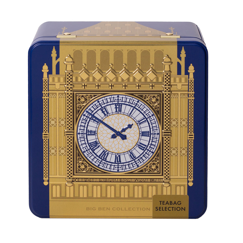 House of Commons Big Ben Blue Tea Caddy - 40  Teabags