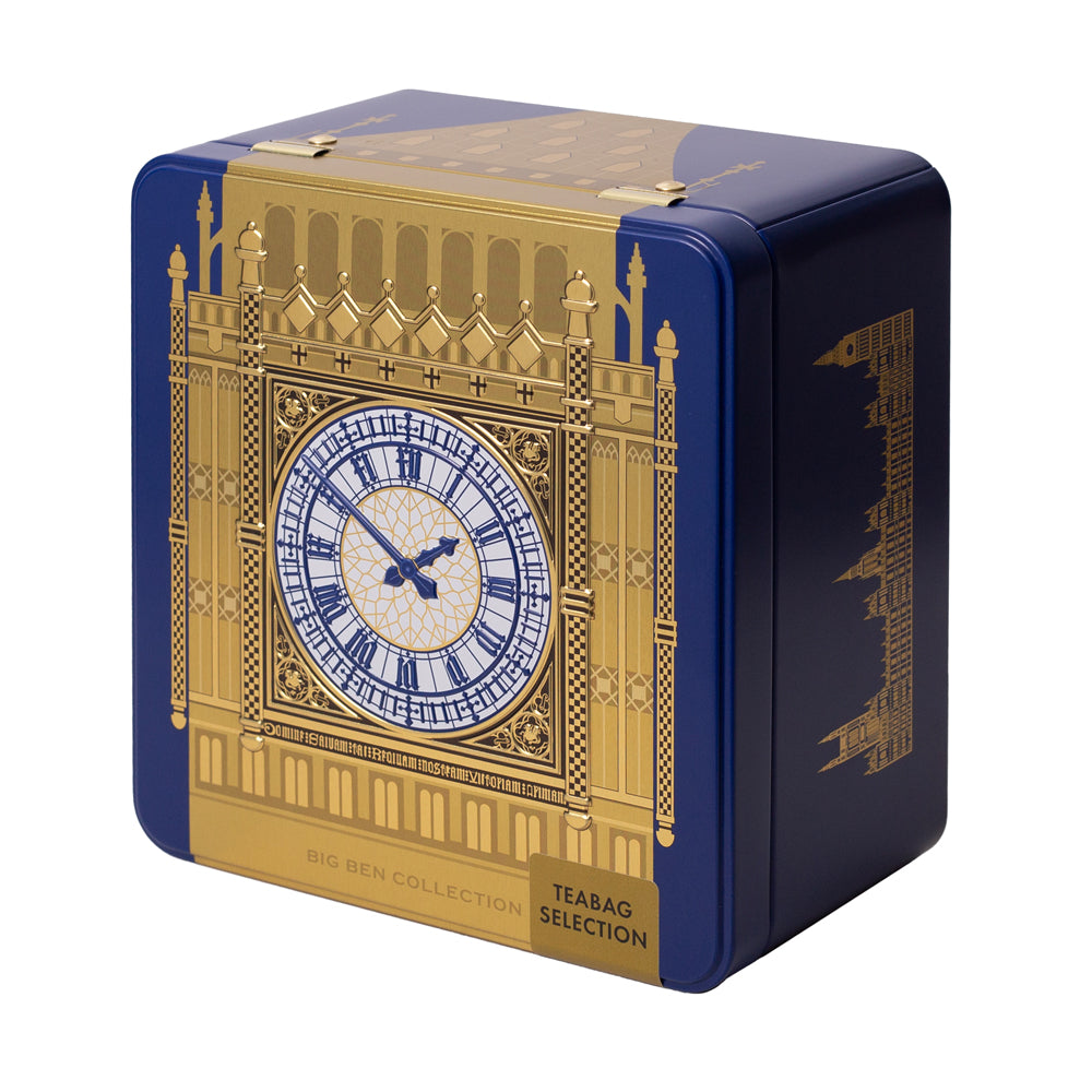House of Commons Big Ben Blue Tea Caddy - 40  Teabags