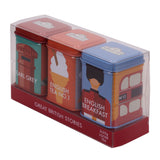 Ahmad Tea Great British Stories Caddies with 3 Black Teas  75g Loose Leaf Tea - Side of Caddy