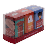 Ahmad Tea Great British Stories Caddies with 3 Black Teas  75g Loose Leaf Tea - Front of Caddy