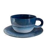 Sass & Belle Blue Mojave Tea Cup & Saucer Set – 250ml