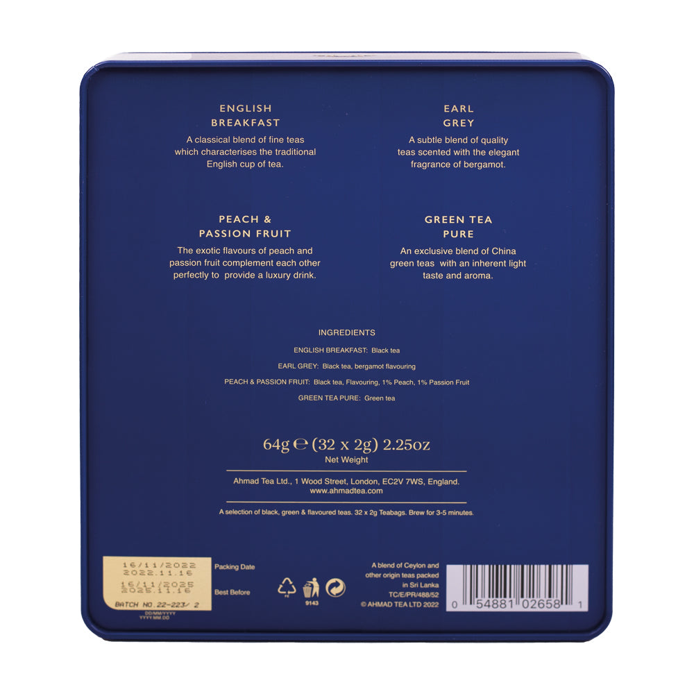 Royal Tea Selection Cameo Blue Caddy - 32 Teabags