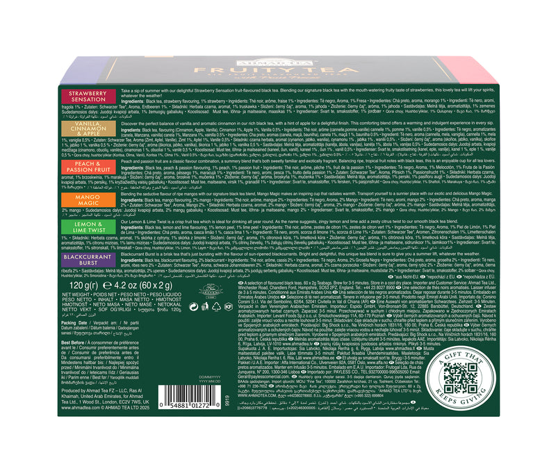 Fruitytea Selection of 6 Fruit Teas - 60 Teabags