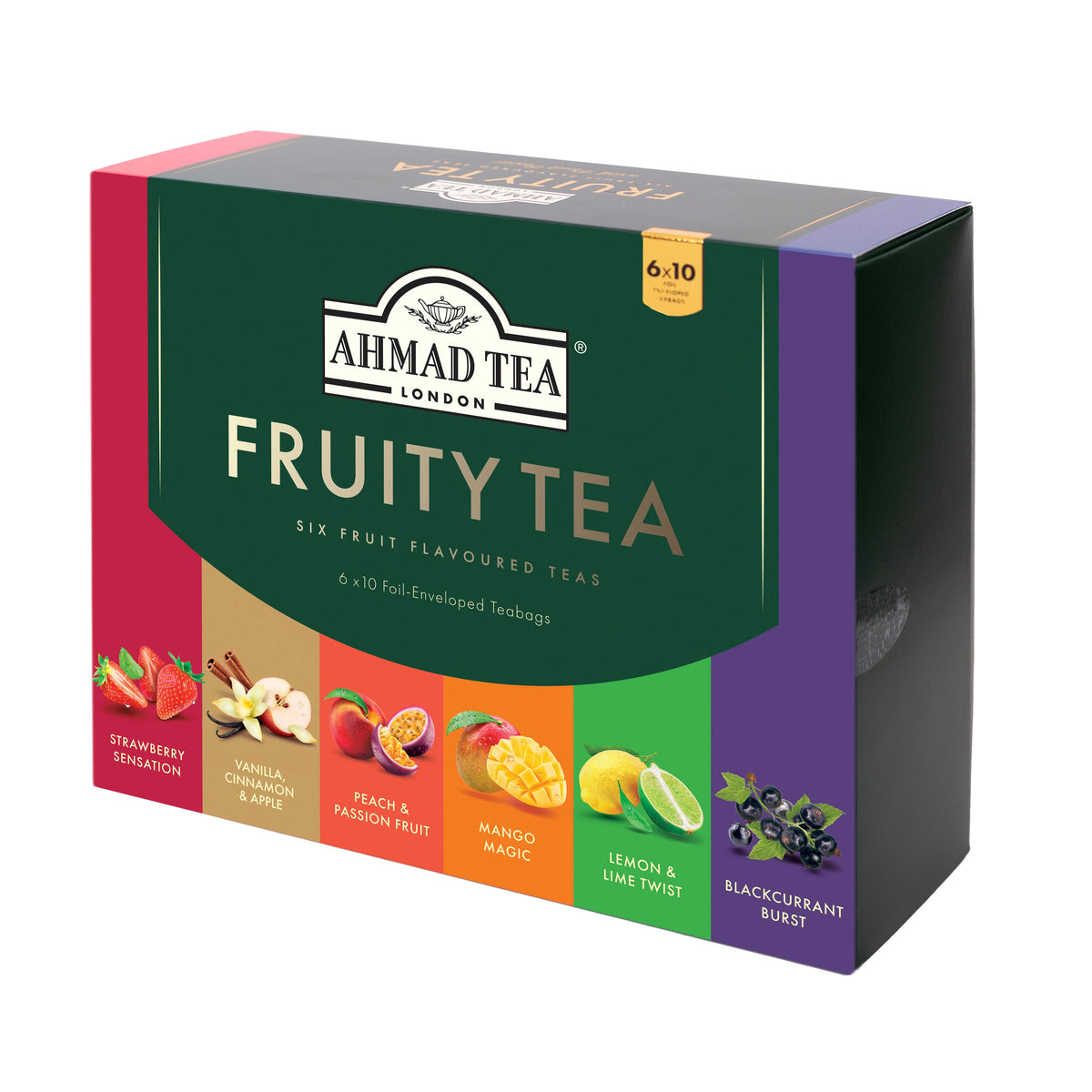 Fruitytea Selection of 6 Fruit Teas - 60 Teabags