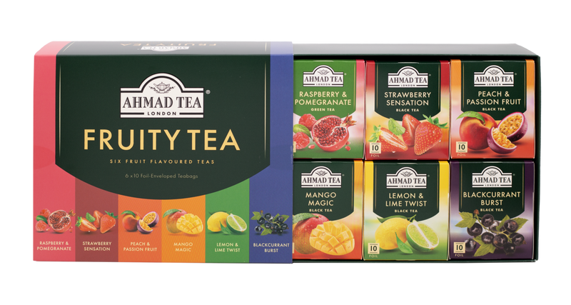 Ahmad Tea Fruitytea Selection of 6 Fruit Teas - 60 Teabags open