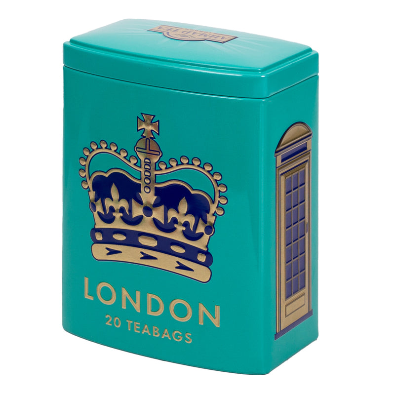 Colourful London Caddy with English Tea No.1 20 Teabags - Front of Caddy