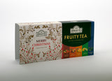 Ahmad Tea Fruitytea Selection of 6 Fruit Teas - 60 Teabags with Christmas Sleeve open