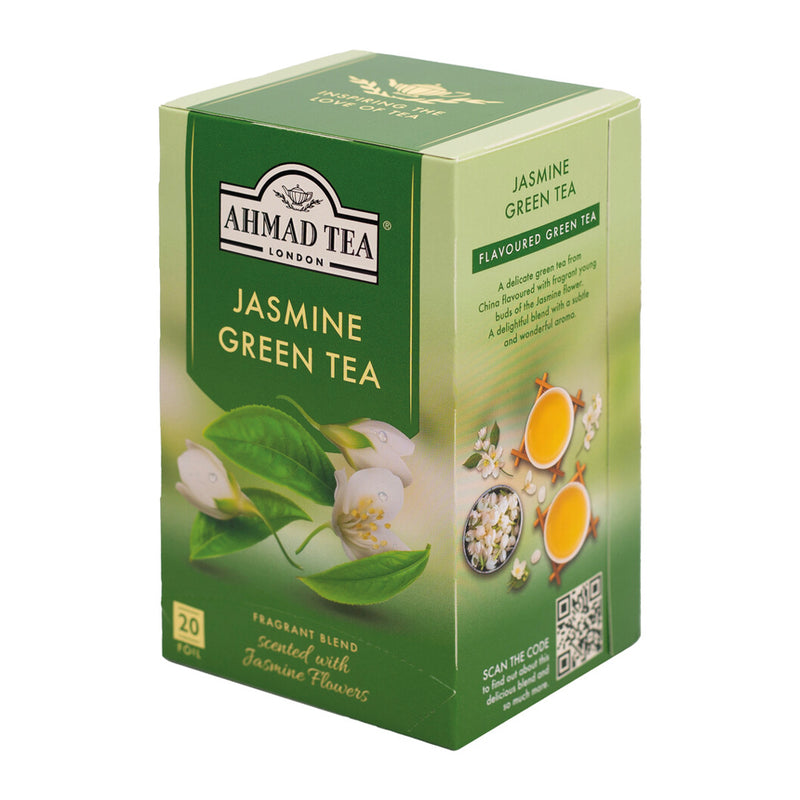 Ahmad Tea Jasmine Romance 20 Teabags - Side angle of box