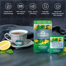 Peppermint & Lemon Infusion Tea - 6 x 20 Teabags Subscription
