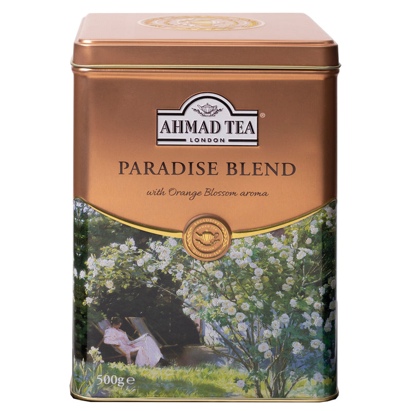 Ahmad Tea Paradise Blend - 500g Loose Leaf Tea Front of caddy