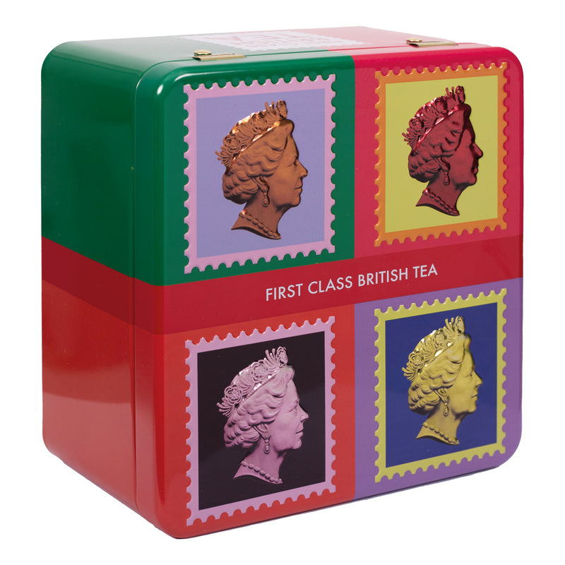 Script Tea Caddy First Class Selection Caddy with Black & Green Teas- 40 Teabags ...