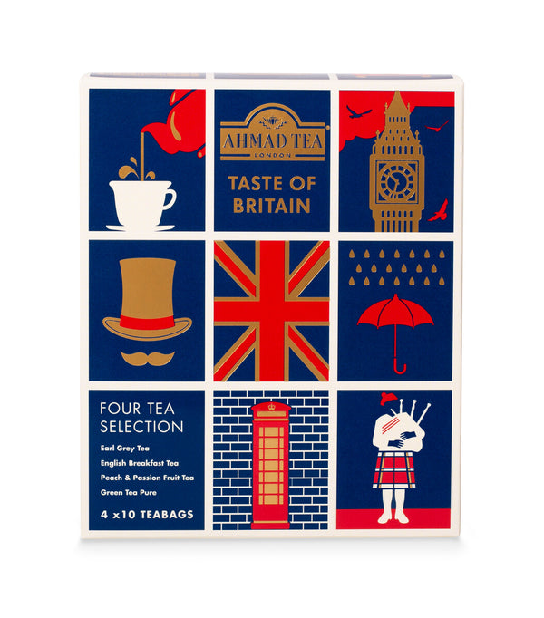 Ahmad Tea Taste of Britain Collection  40 Teabags - Front of box