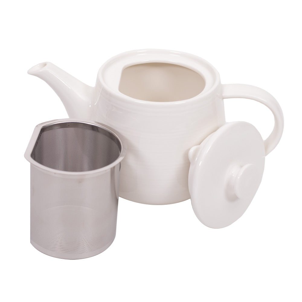 Ahmad Tea White Ceramic Teapot 700ml