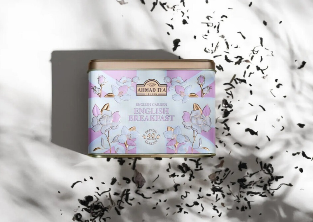 English Garden Caddy with English Breakfast Tea