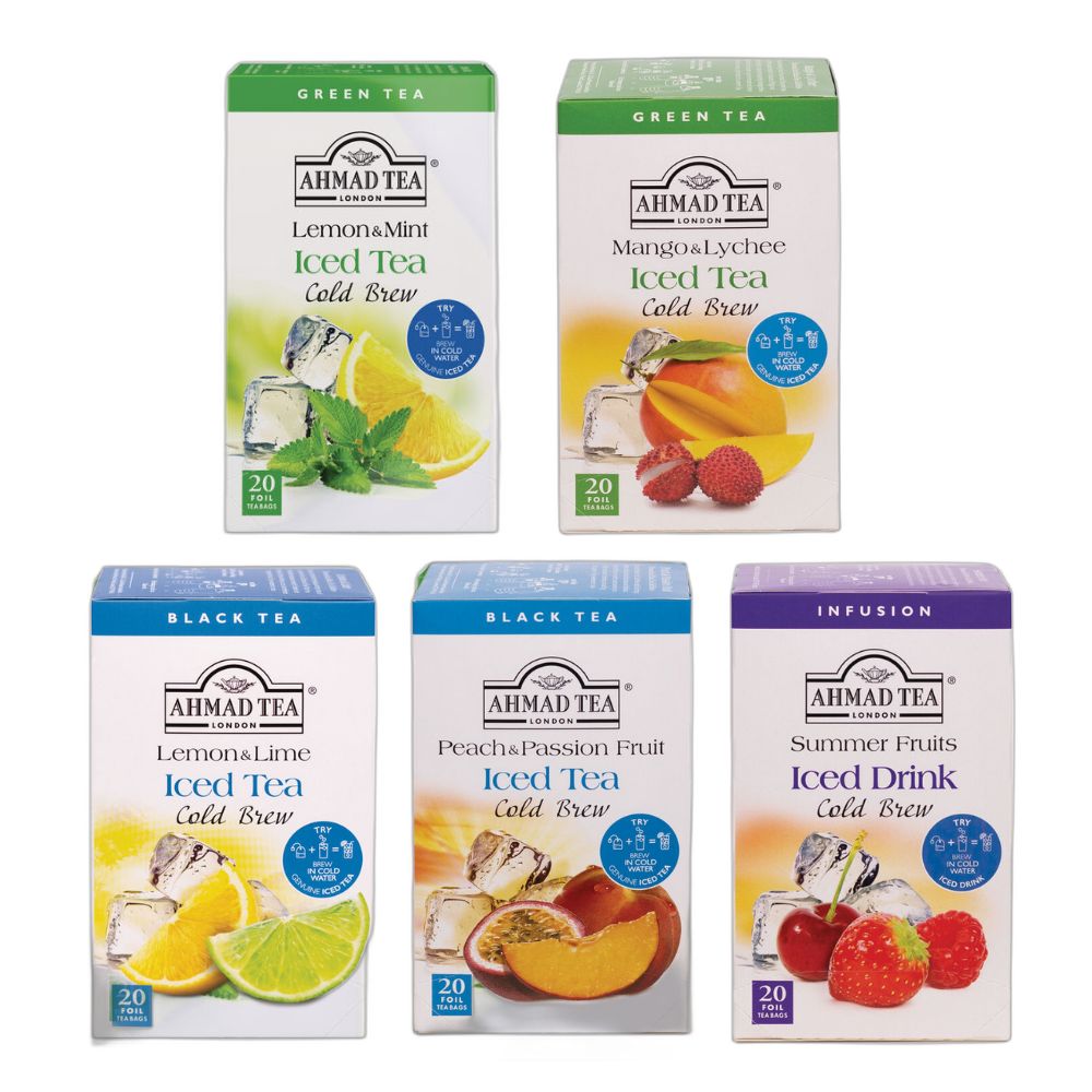 Cold Brew Tea Bundle | 5 Iced Tea Blends | Ahmad Tea